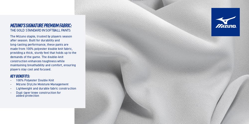 Mizuno Adult Women's Belted Piped Fastpitch Softball Pant - Image 5