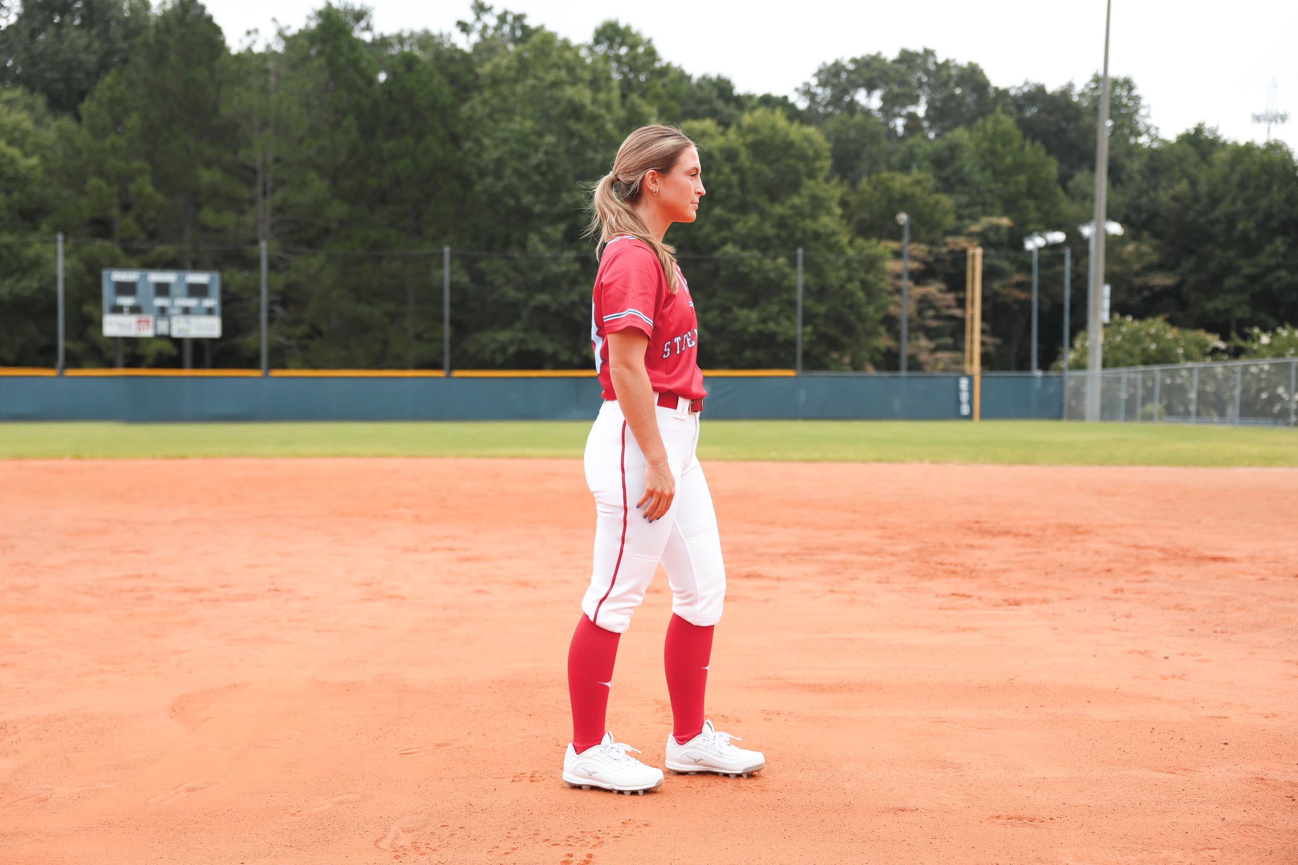 Mizuno Adult Women's Belted Piped Fastpitch Softball Pant - Image 3