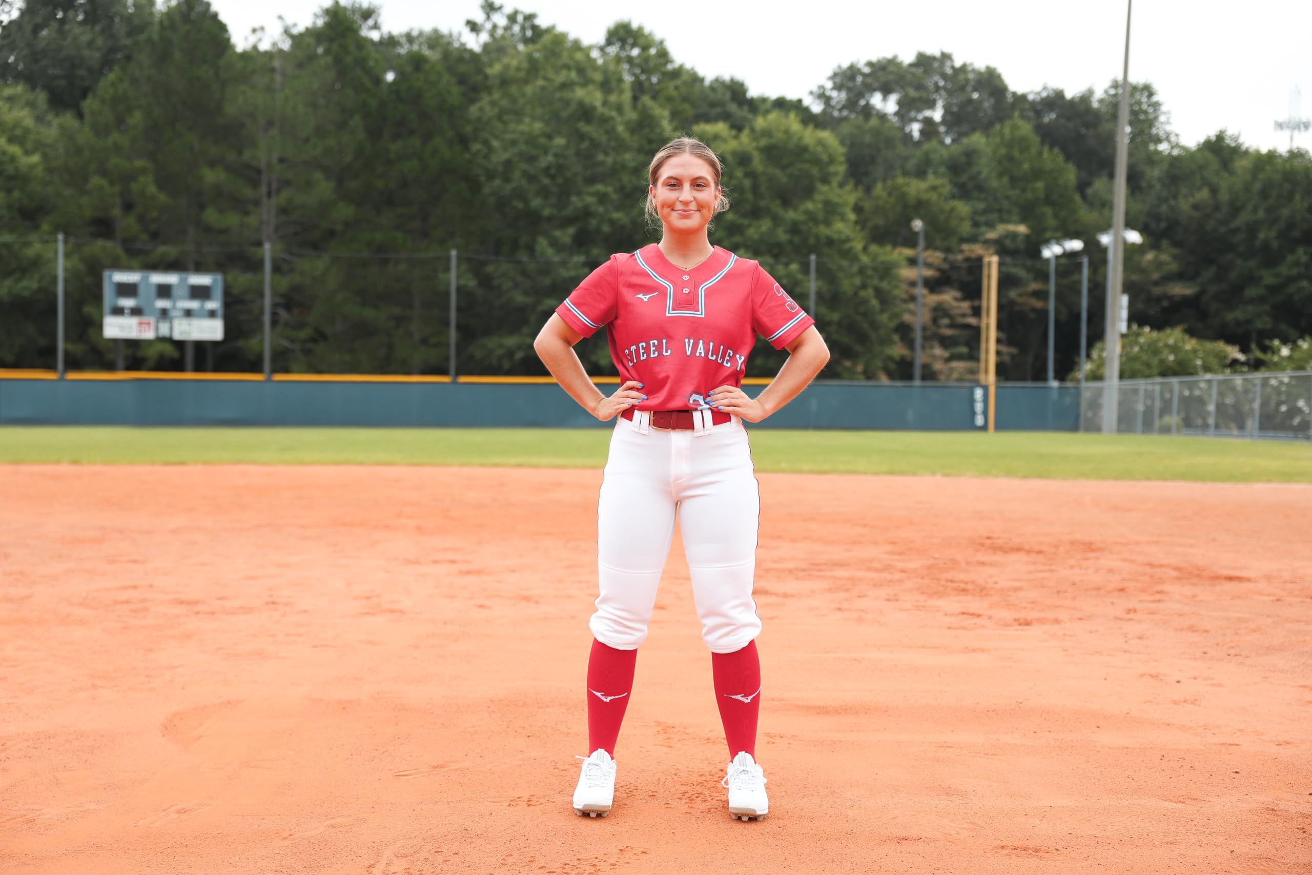 Mizuno Adult Women's Belted Piped Fastpitch Softball Pant - Image 4