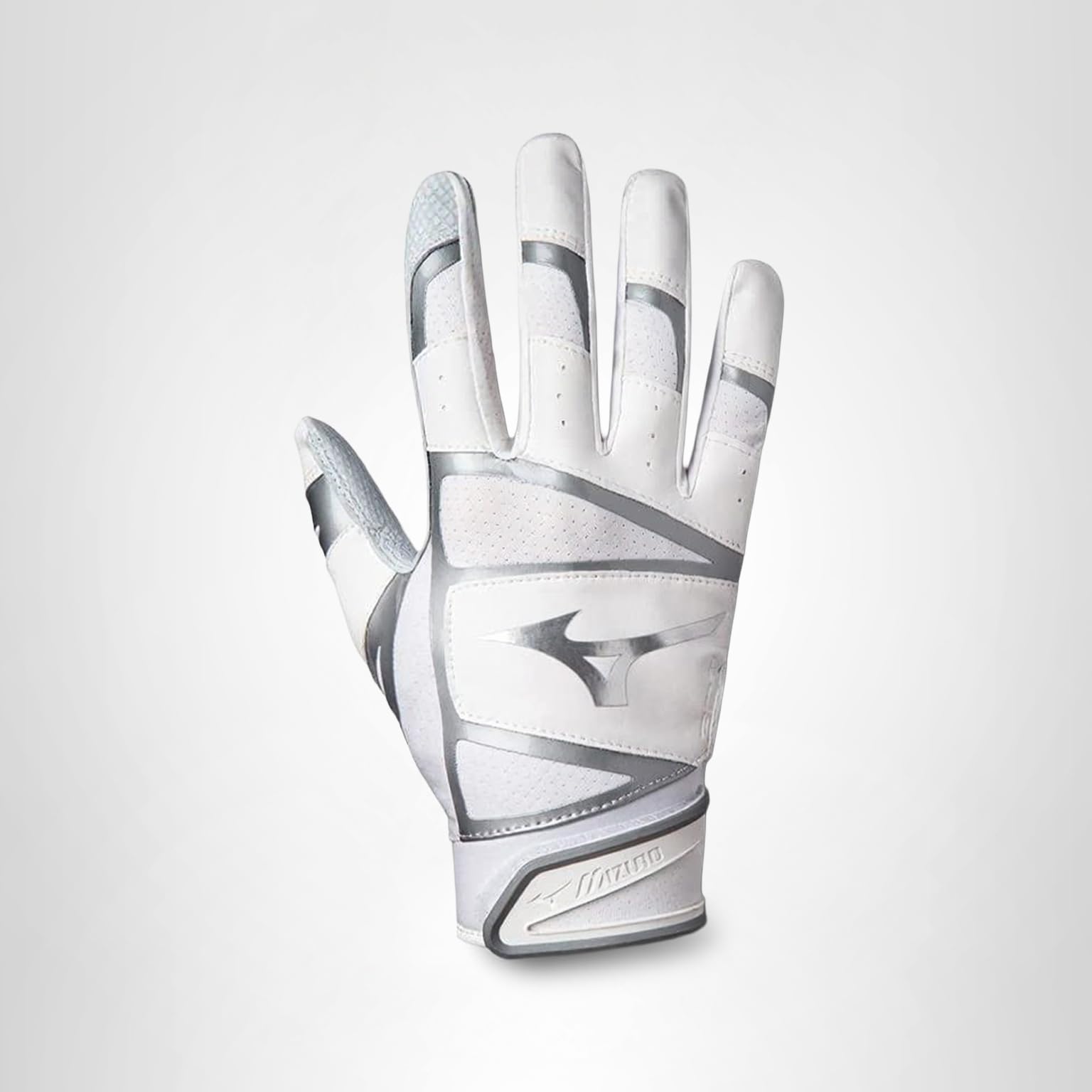 Mizuno B-303 Baseball Batting Gloves | Pair | Adult and Youth | Full Grain Leather Palm | AirMesh Inserts | QuikAdjust Wrist Tab - Image 7